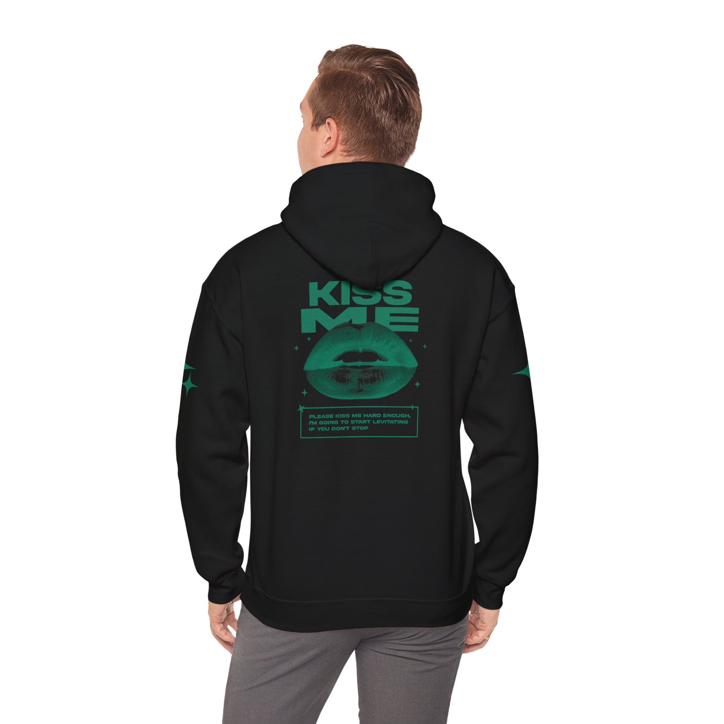 KISS ME HOODIE GREEN