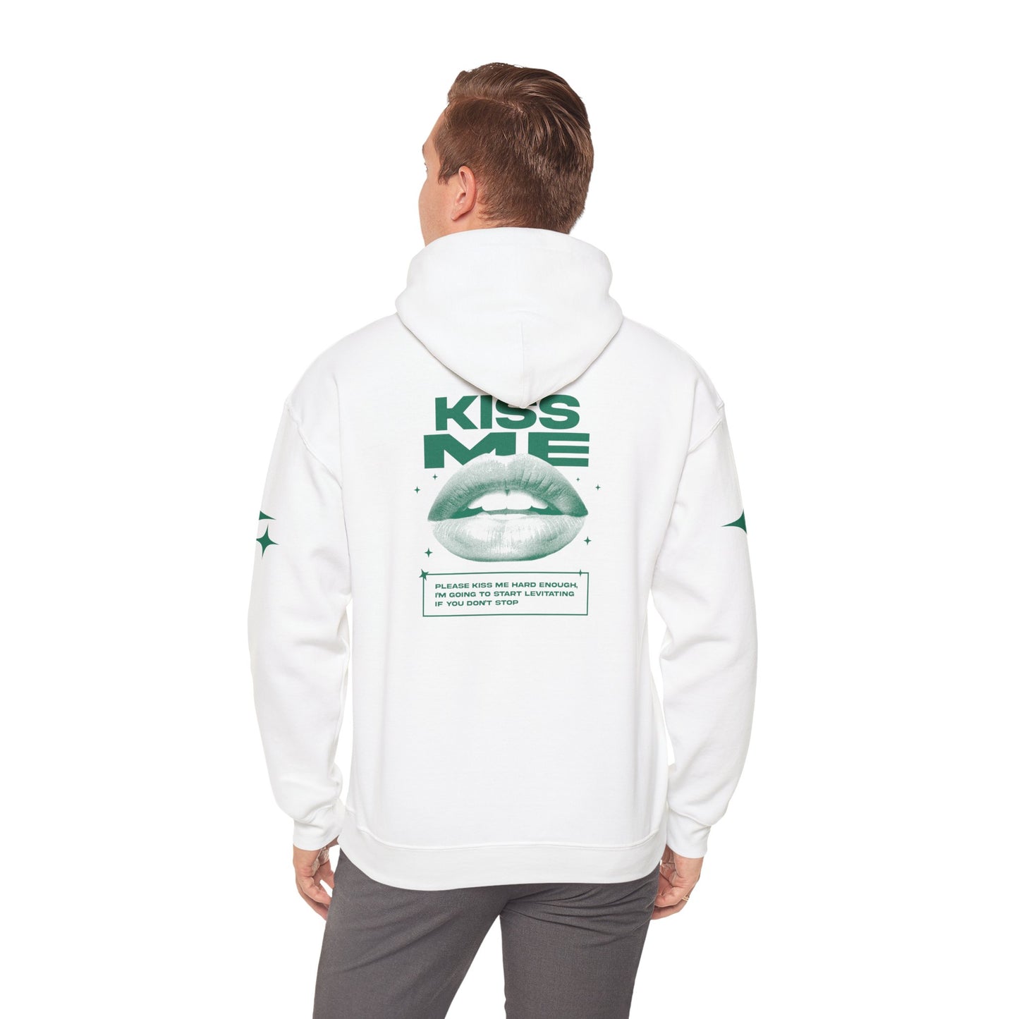 KISS ME HOODIE GREEN